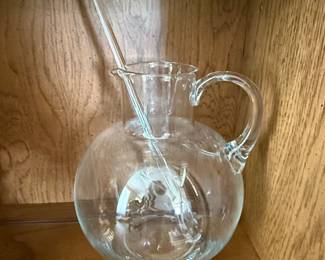 Crystal Pitcher with Stirrer