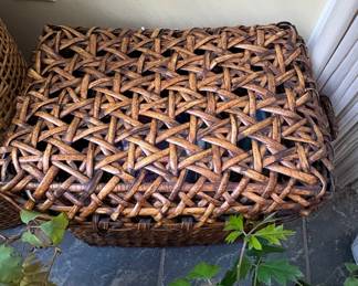 Woven Rattan Storage Trunk