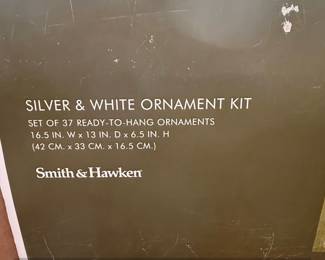 Smith Hawken Silver  White Ornament Kit second image
