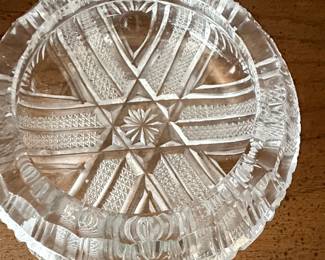 American Brilliant Cut Glass Ashtray second image