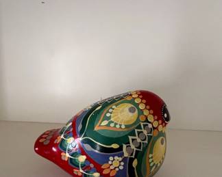 HandPainted Tonala Mexican Folk Art Bird Figurine