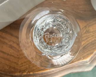 Fostoria Navarre Etched Glass Goblets third image