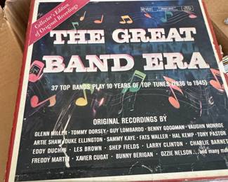 Collection of Vintage Vinyl Records including The Great Band Era second image