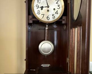 Antique Junghans German Regulator Wall Clock with Pendulum third image