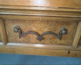 American of Martinsville Burl Walnut Low Side Table third image