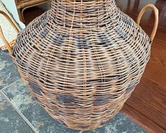 Wicker Demijohn Vase