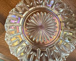 Federal Glass Iridescent Petal Bowl second image
