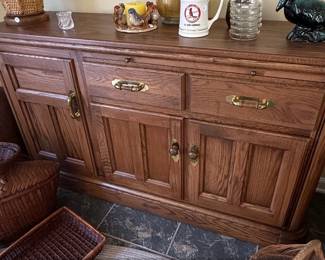Richardson Brothers Company Oak Sideboard or Buffet