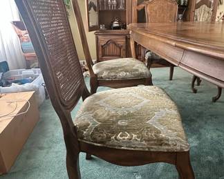 Century Provincial Dining Set with Cane Back Chairs fourth image