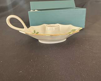Lenox Holly Berry Candlestick Holder with Box third image
