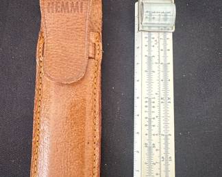 Sun Hemmi No. Slide Rule with Leather Case