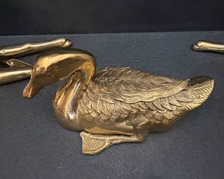 Solid Brass Duck Figurine