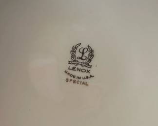 Lenox Special Cream Ceramic Vase with Gold Rim second image