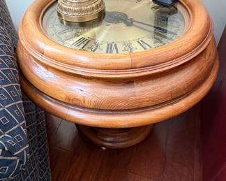 Korean Seisekowa Oak Coffee Table Clock