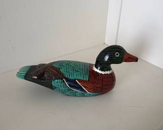 HandPainted Wooden Duck Decoy