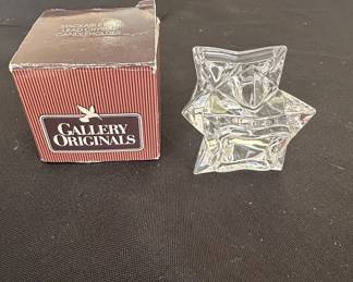 Avon Gallery Originals Stackable Star Lead Crystal Candleholder second image