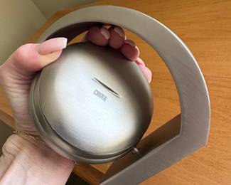 Modernist Desk Clock or Coin Bank third image