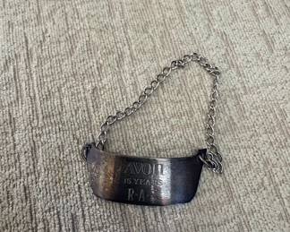 Avon Sterling Silver Years Service Award Bracelet Charm