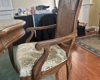 Century Provincial Dining Set with Cane Back Chairs fifth image