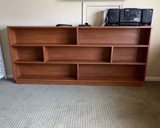 MidCentury Modern Teak Wood Low Bookcase