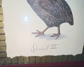 Pair of Quail II Framed Prints by Daniel second image