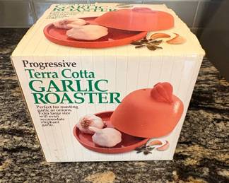 Progressive Terra Cotta Garlic Roaster