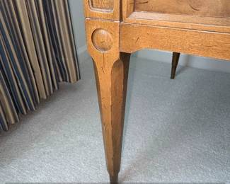 American of Martinsville Burl Walnut Low Side Table fourth image