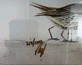 Limited Edition Print of Sandpipers by Robert W. Johnson second image