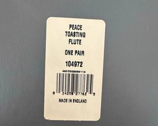 Waterford Crystal Millennium Collection Peace Toasting Flutes Pair third image