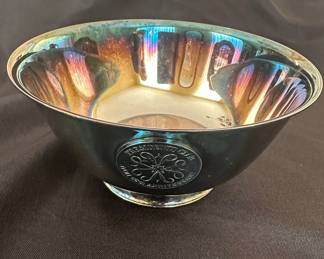 Silver plate Bakers Club Presentation Bowl