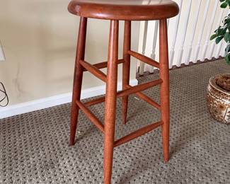 Vintage Wooden Bar Stool