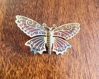 Vintage Avon Luminous Wings Butterfly Brooch