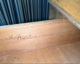 American of Martinsville Burl Walnut Low Side Table second image