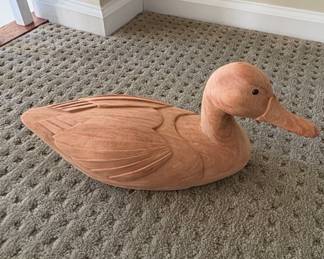 HandCarved Wooden Mallard Duck Decoy