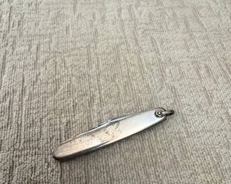 Antique Straight Razor with Monogram R.A.S.