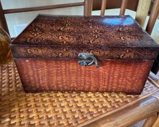 Vintage Decorative Wooden Trinket Box