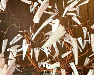 Vintage Shell Bonsai Tree Sculpture second image