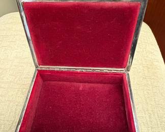 Vintage Rose Embossed SilverPlated Cigarette Case second image