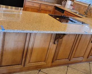 back side of  lower countertop 