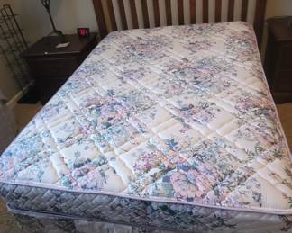 Kingsdown full size mattress and box springs with 2.5 inch topper