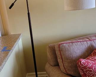Floor lamp with on/off switch on floor