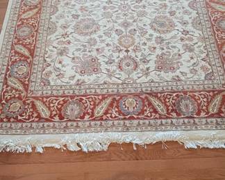 73 inches by 112  Turkish hand woven rug
