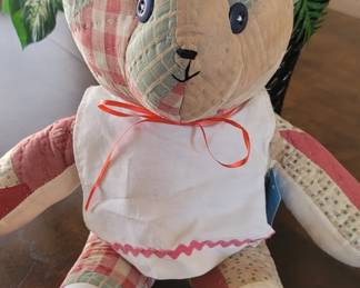Vintage hand Quilted Bear