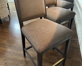 (4) Restoration Hardware French Contemporary bar stools 19"W x 19"D x 42"H - $250 each