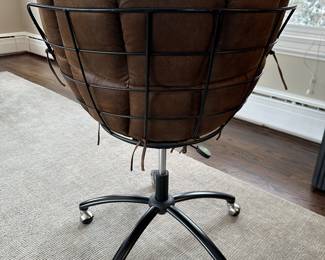 Pottery Barn Teen faux suede swivel desk chair - $125