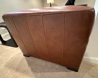 Walter E. Smithe leather sofa 45"W x 37"D x 34"W - $300