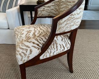 Hickory Chair "Claude" with Cowtan & Tout "Rajah" fabric 24"W x 22"D x 33"H - $1000