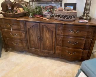 Closer look at dresser