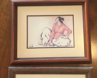 R.C. Gorman and Carol Grigg watercolors 