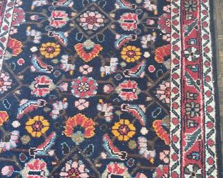 Close up of runner rug